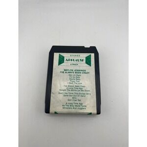 Waylon Jennings I've Always‎ Been Crazy 8-Track Tape Vintage Country Applause